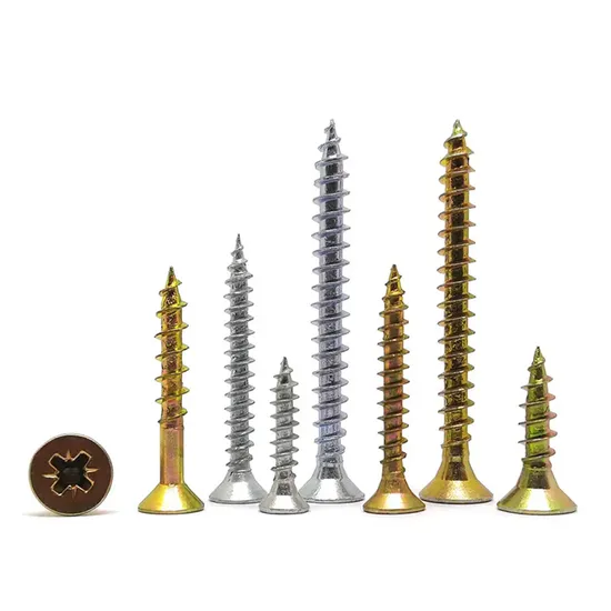 High Quality Steel Zinc Plated Chipboard Screws Wood Screws Heat Treatment